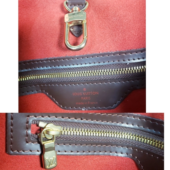 Very Good! LOUIS VUITTON Damier Hampstead MM Med - Picture 6 of 16